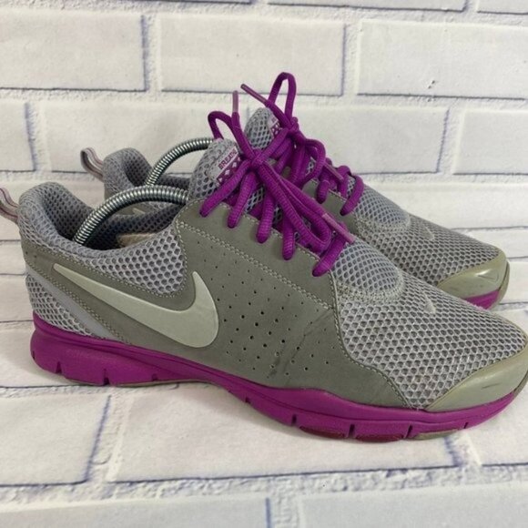 Nike‎ In Season TR comfort memory foam walking shoes grey purple - Picture 1 of 12